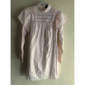 Wild Fable Women’s Dress, Long Sleeve High Neck Poplin Prairie Size Small